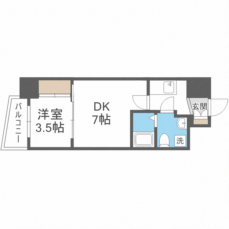 APRILE南森町の間取り