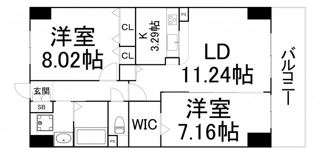 【間取り】 | エスヴェール北梅田