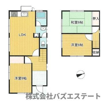 下手野　中古一戸建ての間取り