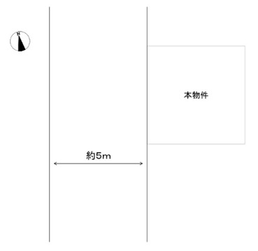 姫路市香寺町中寺の売地の土地図