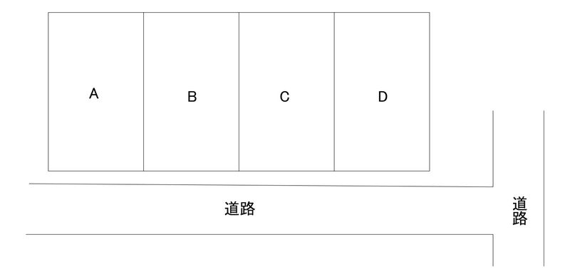 Garage　House　Ⅱの区画図