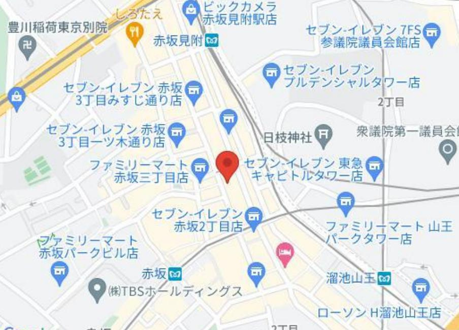 港区赤坂３丁目の店舗事務所の地図