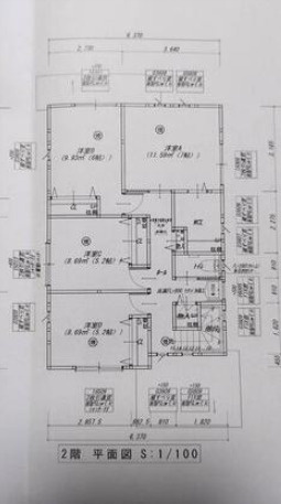 「最大7台駐車可能」南国市後免町1丁目　中古一戸建ての間取り|2階間取り。プライベート空間をしっかり確保した各居室配置。ファミリーにも最適な設計。