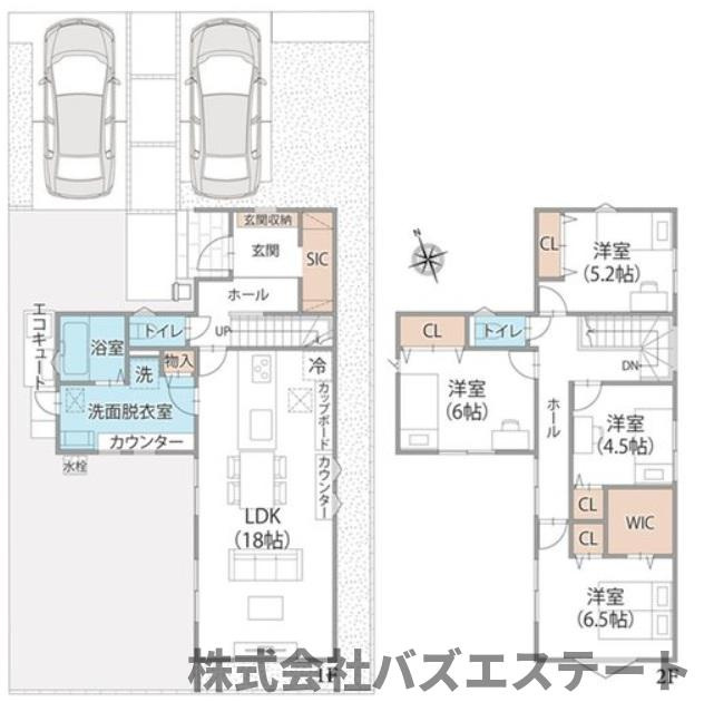 飯田　新築戸建ての間取り