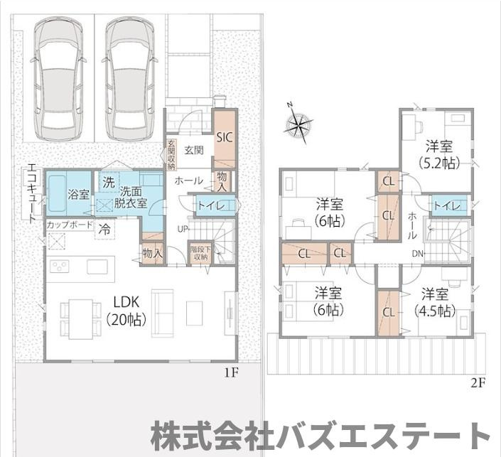飯田　新築一戸建ての間取り