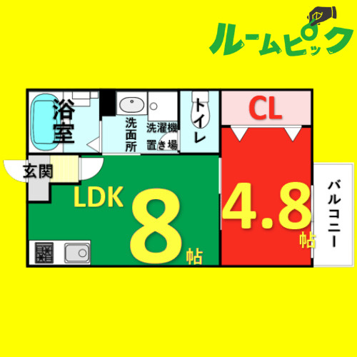 N:グレイス　名古屋市賃貸　仲介手数料無料の間取り