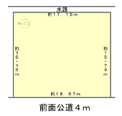 姫路市八代本町１丁目の売地の土地図