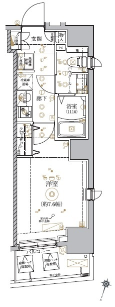 RELUXIA門前仲町の間取り