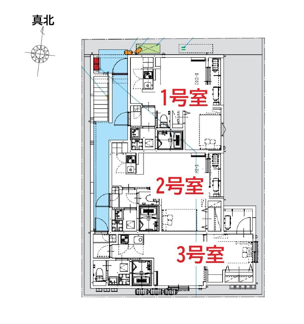 CASA・K 足立 (カーサ ケー アダチ)の区画図