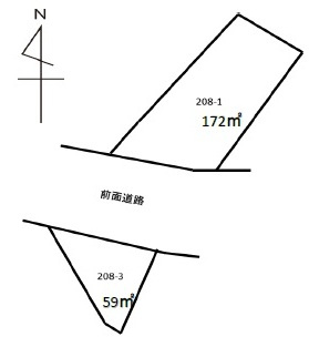 姫路市別所町佐土新の売地の土地図