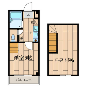 【間取り】 | ＫＹハイツ-猪方１丁目-