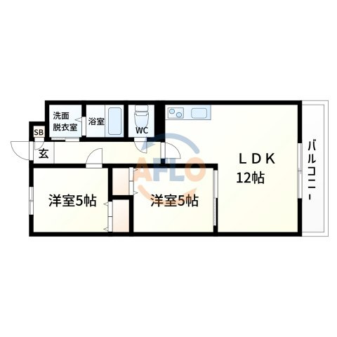 フェリオ永田の間取り|フェリオ永田　間取り