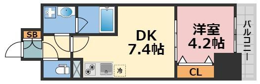 RISING MAISON 本町橋（旧名称：レオンコンフォート本町橋）の間取り