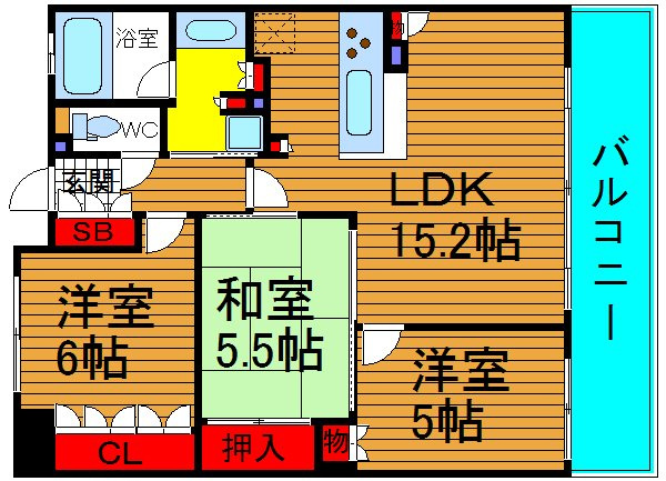 カスタリア上町台の間取り|現状有姿