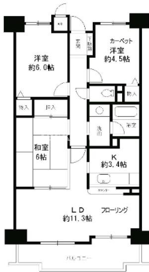 【間取り】 | グランドメゾン江戸堀