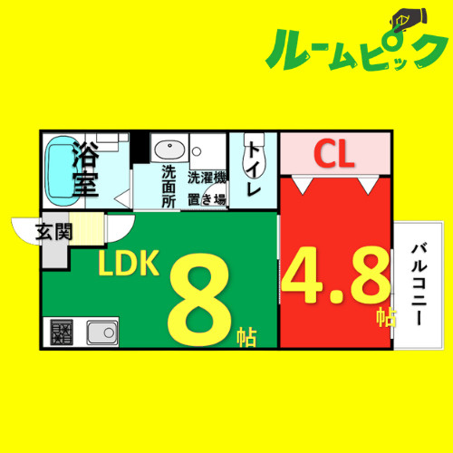 Ｃｈｅｒｉｍ中村公園　名古屋市賃貸　仲介手数料無料の間取り