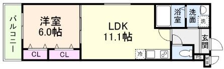 【間取り】 | レネスト新深江A