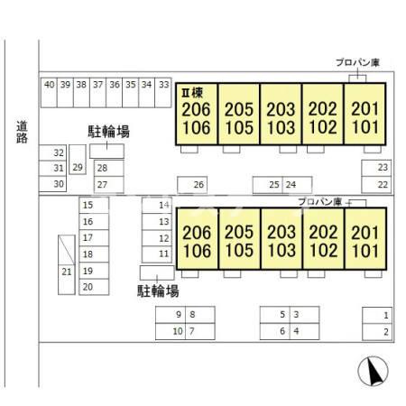 ブレシア カツラの区画図|高崎、前橋のお部屋探しはエンドスケープまで！お客様の理想お聞かせ下さい♪