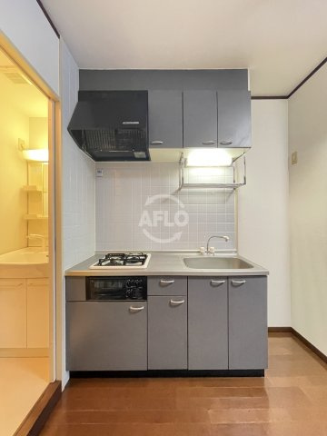 ゼフェロス南堀江のキッチン|ゼフェロス南堀江 　2口ガスシステムキッチン