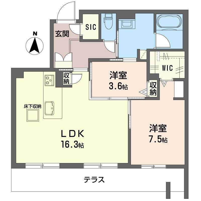 シャーメゾン コートの間取り