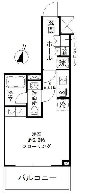 パークリュクス清澄白河の間取り