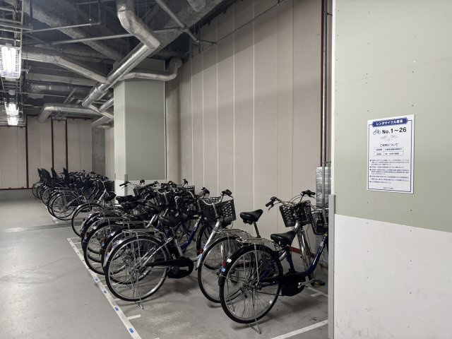 レンタサイクル置場