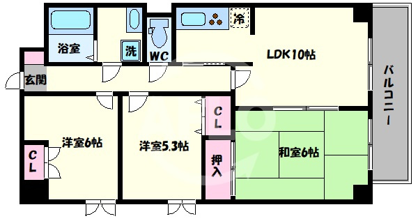 コーシン堂ヶ芝　桃陽小学校区の間取り|コーシン堂ヶ芝　間取り