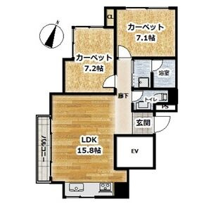 六甲ヒルコートの間取り