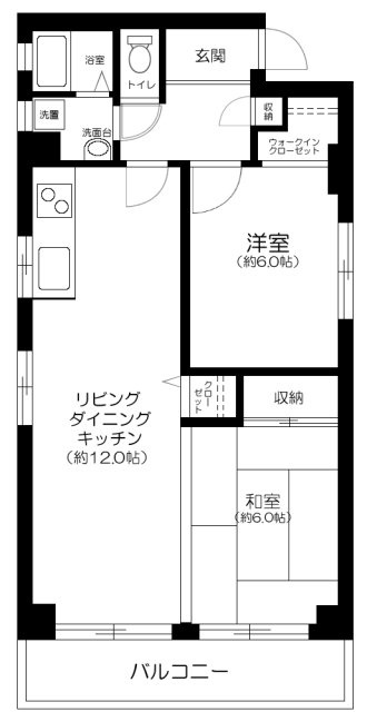 シャンテ蘭の間取り