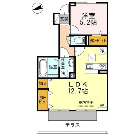 ロゼフェアリーの間取り|使い勝手の良い間取りです♪