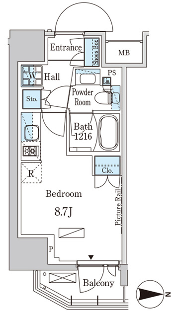 パークアクシス入谷の間取り