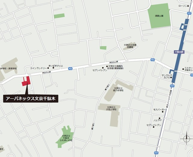 アーバネックス文京千駄木の地図