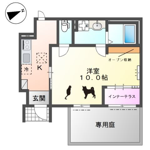 仮）名古屋市西区南堀越２丁目新築アパートの間取り