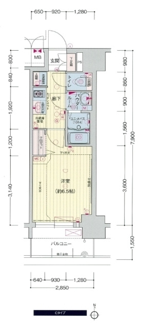 プレサンスＮＡＧＯＹＡ本陣の間取り