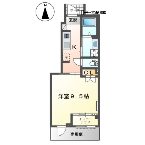 パークサイド大曲の間取り