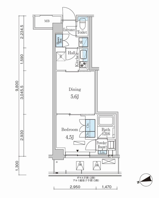 パークアクシス市谷左内町の間取り
