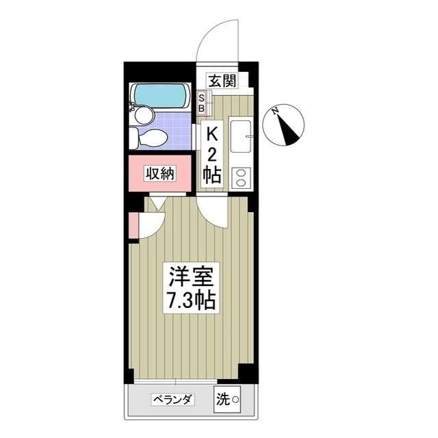 幸コーポの間取り