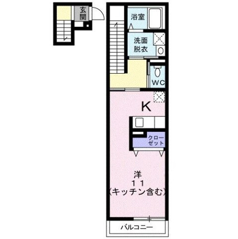 ウエスト・モンターニュＢの間取り