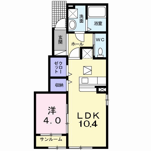 コンフォートⅤの間取り