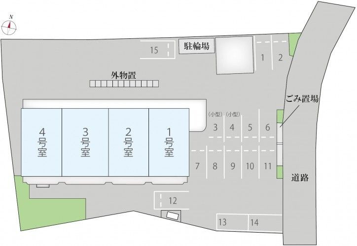 アビタシオン比留川の区画図