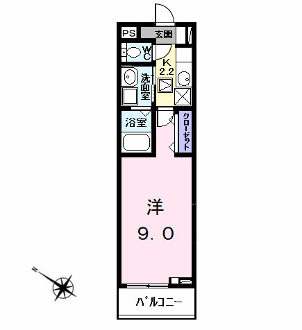 シャルール伏屋の間取り