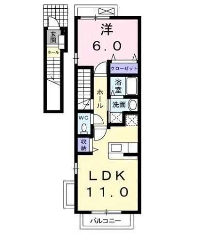 エターナルヒルＡの間取り