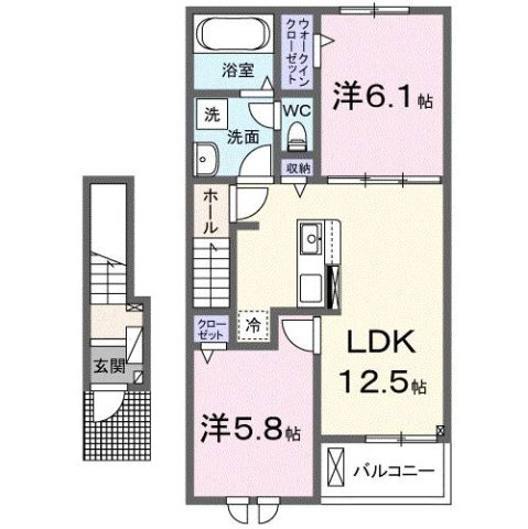 ヒカルサ加須ウエストⅡの間取り