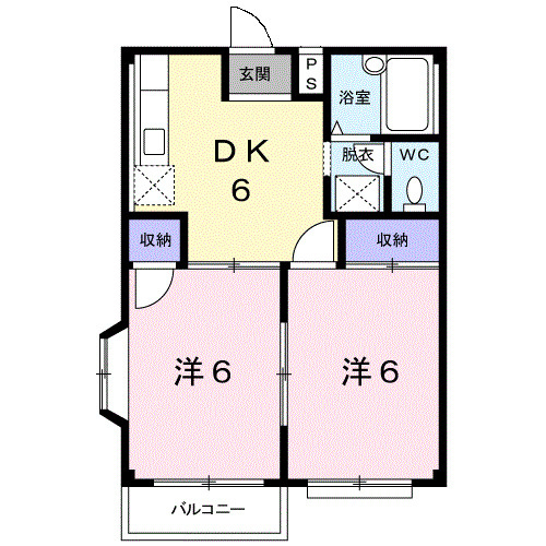 エルディムみなみⅠの間取り