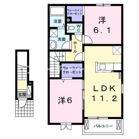 ルピナスⅡの間取り