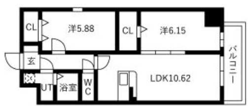 【間取り】 | アートレジデンス梅田北Ⅱ