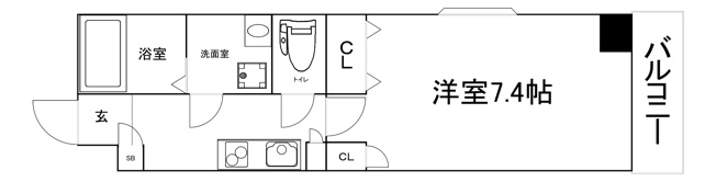 【間取り】 | クレール谷町