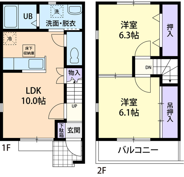 PRENDRE A（プランドールA）の間取り