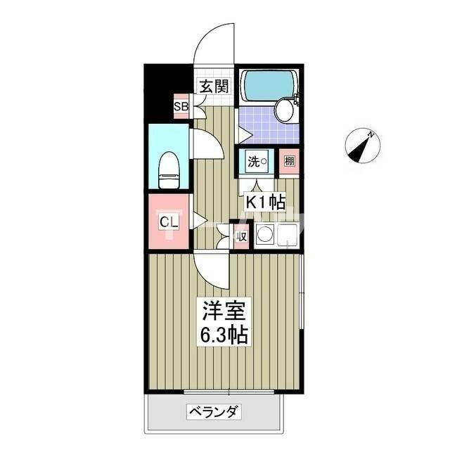 パインコート行徳の間取り