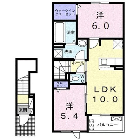 サニーサイド　Ｃの間取り